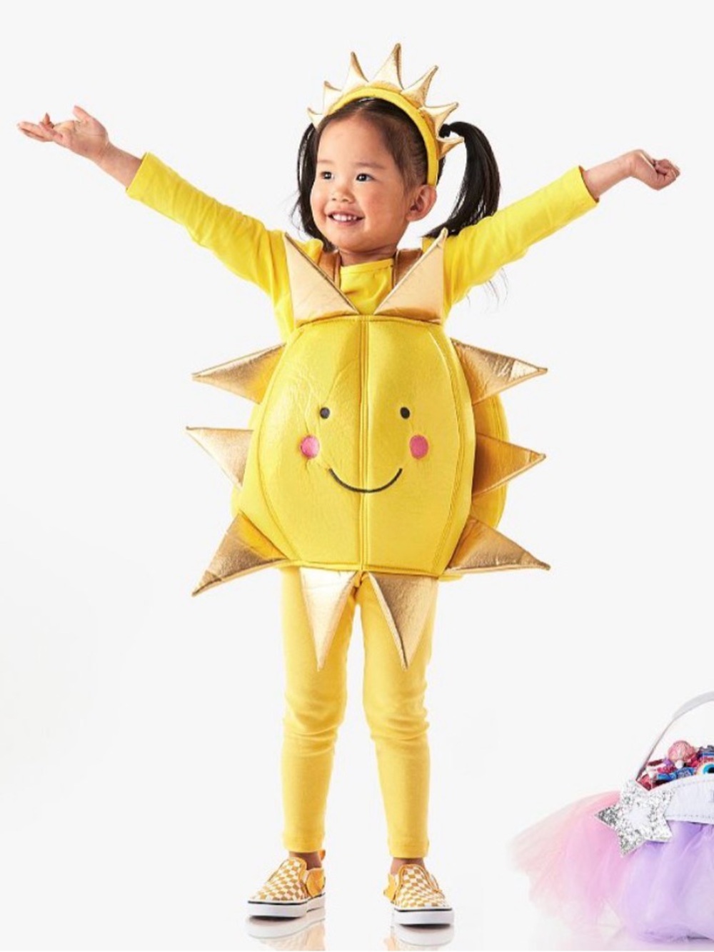 Pottery Barn Kids Yellow & Gold Sunny Face Costume